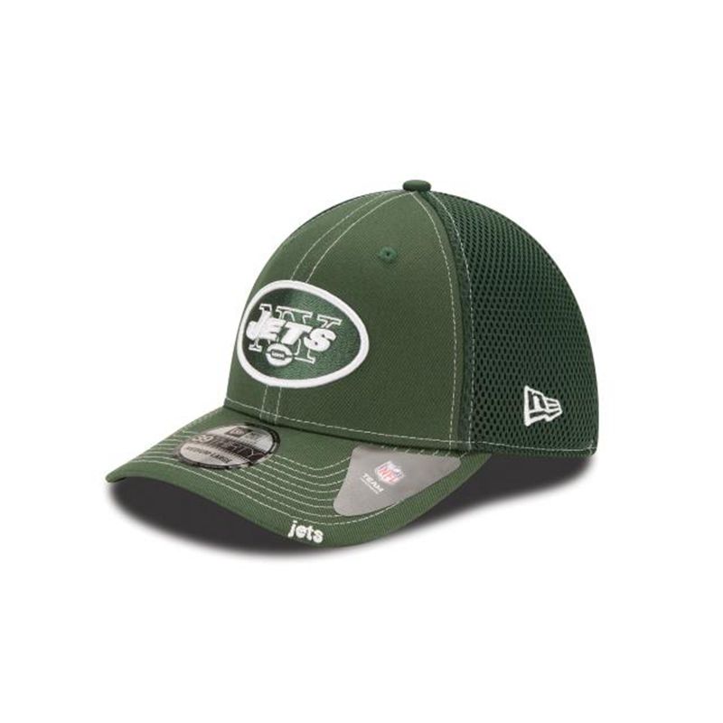 NFL New York Jets Neo 39Thirty Stretch Fit (GPM0867) - Black New Era Caps